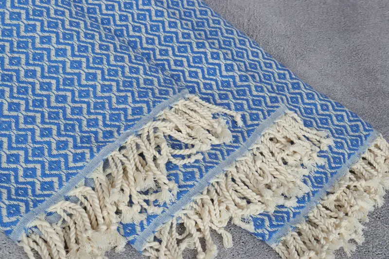 Best Beach Towel, 70x40 Cotton Diamond Towel, Bride Gift, Handmade Turkish Towel, Wedding Towel, Cotton towel, Bridesmaid Towel, Large Turkish Towel - 5
