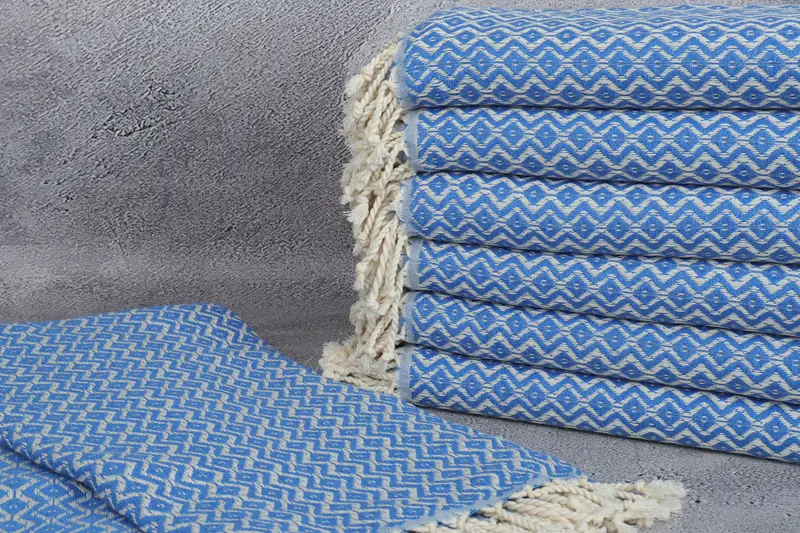Best Beach Towel, 70x40 Cotton Diamond Towel, Bride Gift, Handmade Turkish Towel, Wedding Towel, Cotton towel, Bridesmaid Towel, Large Turkish Towel - 2