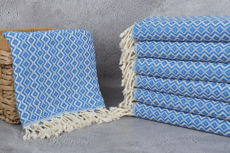 Best Beach Towel, 70x40 Cotton Diamond Towel, Bride Gift, Handmade Turkish Towel, Wedding Towel, Cotton towel, Bridesmaid Towel, Large Turkish Towel - 3