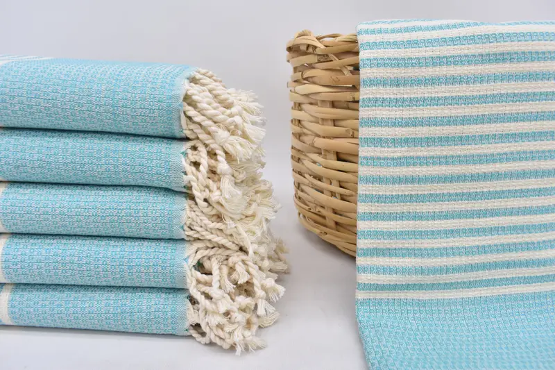 Bridal Shower Gifts, 68x40 Cotton Striped Towel, Luxury Turkish peshtemal beach towel, Quick-dry towel, Bridal Shower Gift, Custom Beach Towel - 2
