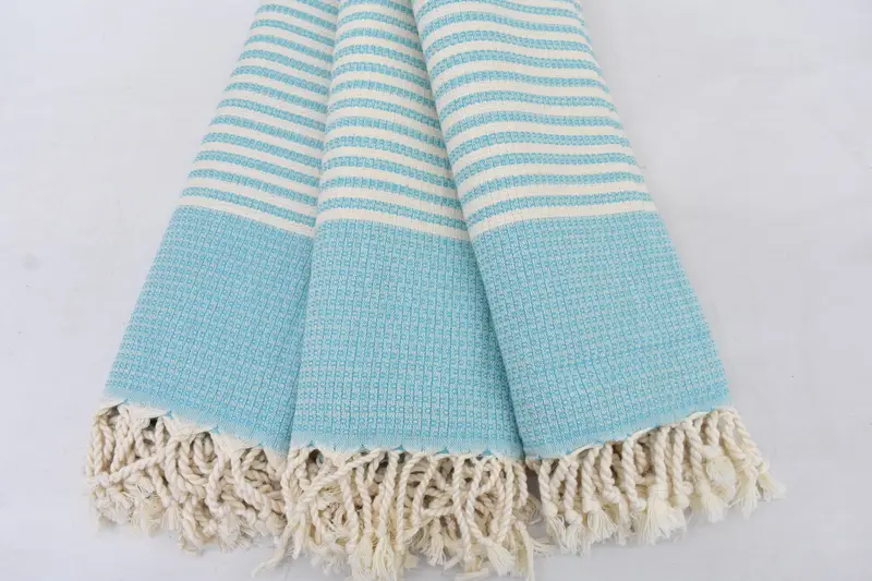 Bridal Shower Gifts, 68x40 Cotton Striped Towel, Luxury Turkish peshtemal beach towel, Quick-dry towel, Bridal Shower Gift, Custom Beach Towel - 3