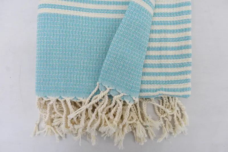 Bridal Shower Gifts, 68x40 Cotton Striped Towel, Luxury Turkish peshtemal beach towel, Quick-dry towel, Bridal Shower Gift, Custom Beach Towel - 4