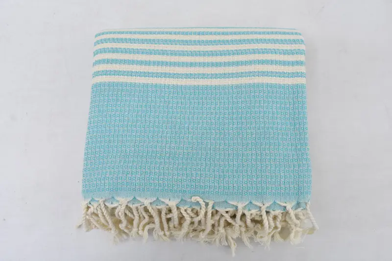 Bridal Shower Gifts, 68x40 Cotton Striped Towel, Luxury Turkish peshtemal beach towel, Quick-dry towel, Bridal Shower Gift, Custom Beach Towel - 7
