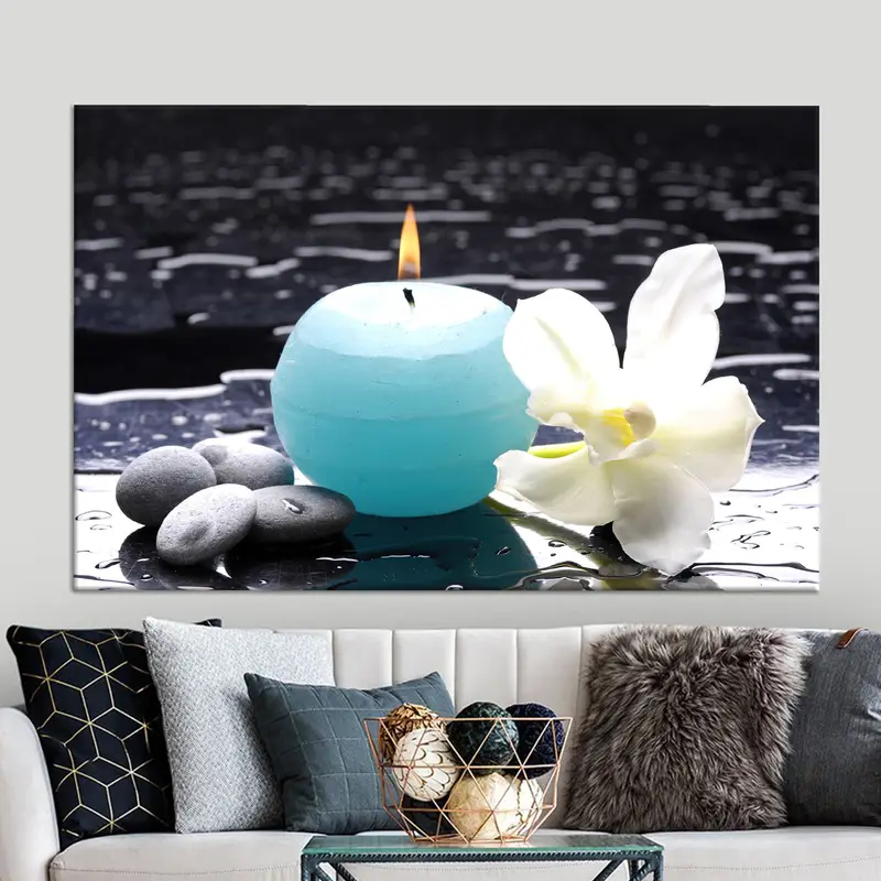 Elegante Zen-Orchideen-Leinwand: Spa-Gelassenheit in Ihrem Zuhause