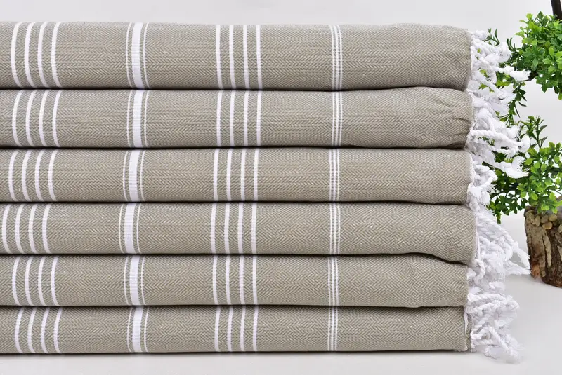 Personalized Towel Gift, Turkish Towel USA, Wedding Shower Gift, Bachelorette Gifts, Wedding Towel, Best Beach Towel, 70x40 Cotton Striped Towel - 3