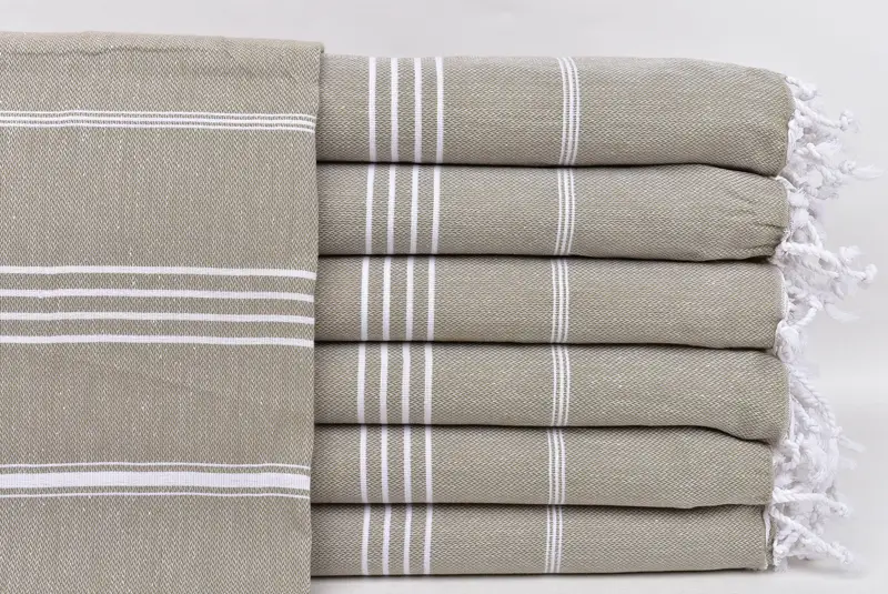 Personalized Towel Gift, Turkish Towel USA, Wedding Shower Gift, Bachelorette Gifts, Wedding Towel, Best Beach Towel, 70x40 Cotton Striped Towel - 1