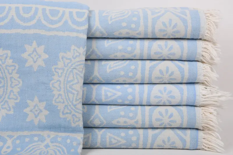 Soft towel, Embroidered Towel, 70x36 Cotton Rainbow Towel, Organic towel, Handwoven organic Turkish towel for spa, Spa Towel, Merry Christmas Gifts - 1