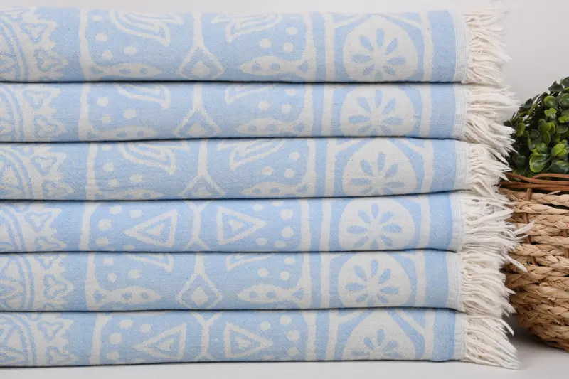 Soft towel, Embroidered Towel, 70x36 Cotton Rainbow Towel, Organic towel, Handwoven organic Turkish towel for spa, Spa Towel, Merry Christmas Gifts - 3
