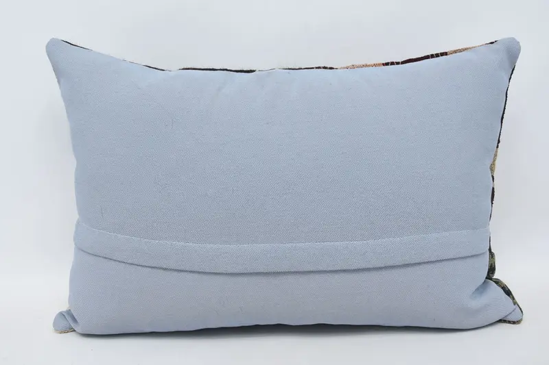 Lounge Throw Cushion Case, Antique Pillows, Home Decor Pillow, 16x24 Brown Cushion, Natural Pillow Case, Pillow Case, Ethnical Kilim Rug Pillow - 6