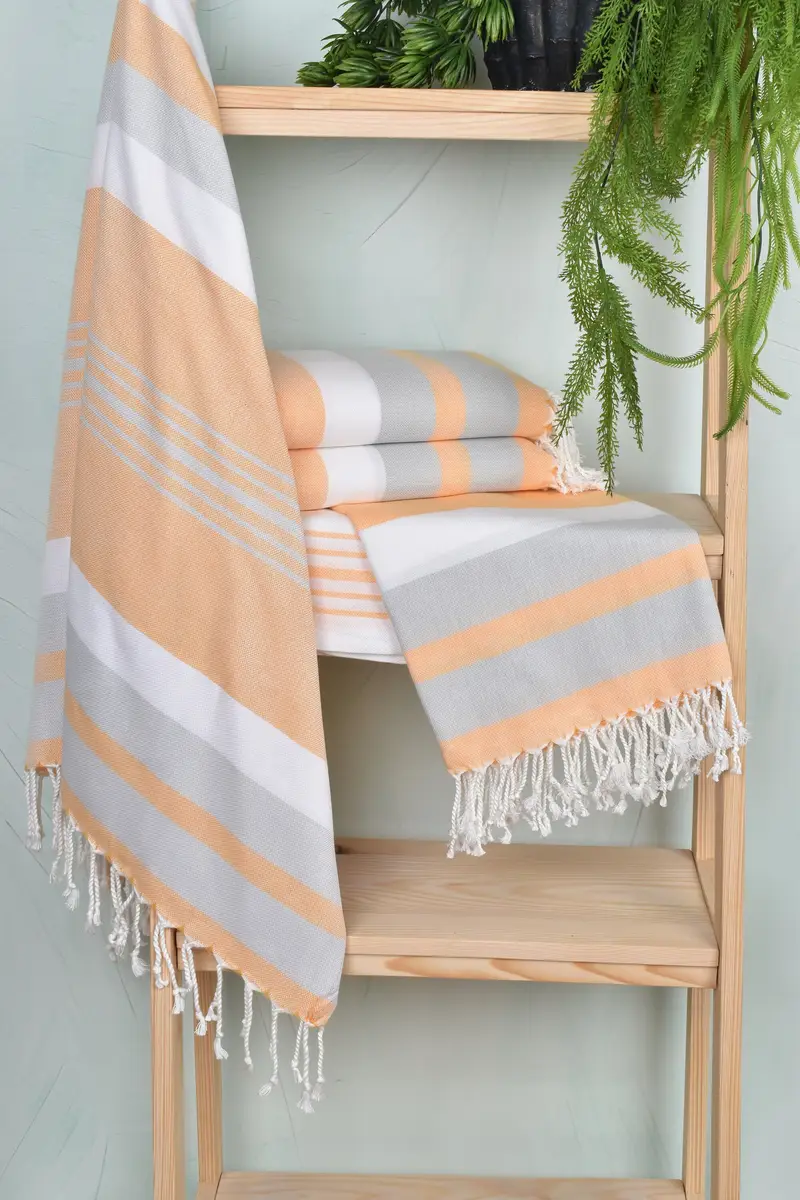 Bachelor Bachelorette Party Favors, Gym Towel, Boyfriend Christmas Gift, Fouta towel, 70x40 Cotton Striped Towel, Personalized Bridesmaid Gift - 6