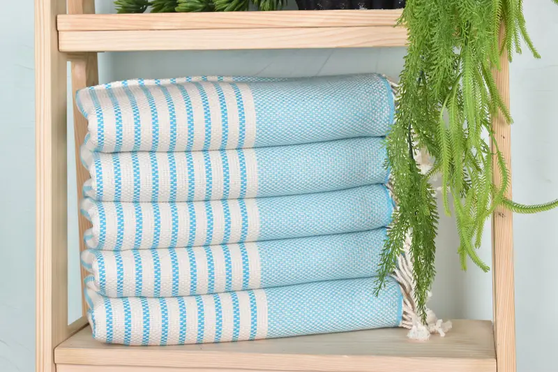 Valentines Gift, Gifts For Him, 76x40 Cotton Striped Towel, Bachelorette Party Gifts, Bachelorette Gifts, Best Wedding Gift, Handmade Gift - 1