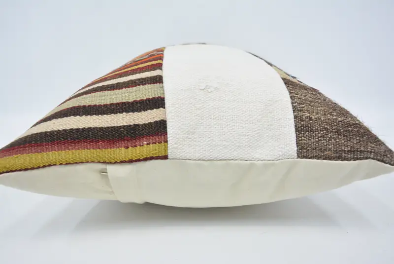 Boho Pillow, Toss Cushion, Turkish Kilim Pillow, Pillow Cover, 16x24 White Pillow Case, Pillow for Couch, Vintage Kilim Pillow Pillow Case - 5