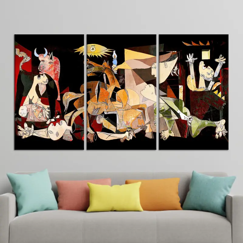 Lienzo abstracto moderno: impresión artística surrealista de moda para decoración del hogar