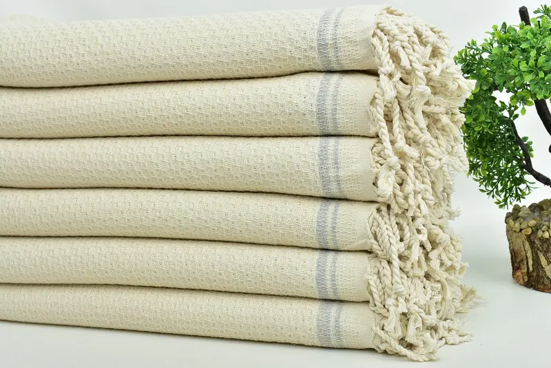 Personalisiertes Hochzeitsgeschenk, Badezimmertuch, Hauswarminggeschenk, türkisches Strandtuchmonogramm, 68x36 Baumwollstreifenhandtuch, personalisiertes türkisches Handtuch - 3