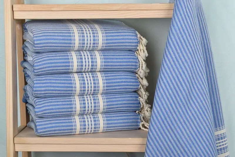 Towel With Name, Absorbent towel, Housewarming Gift, 68x38 Linen Striped Towel, Wedding Shower Gift, Girls Weekend Favors, Turkish bath towel - 2