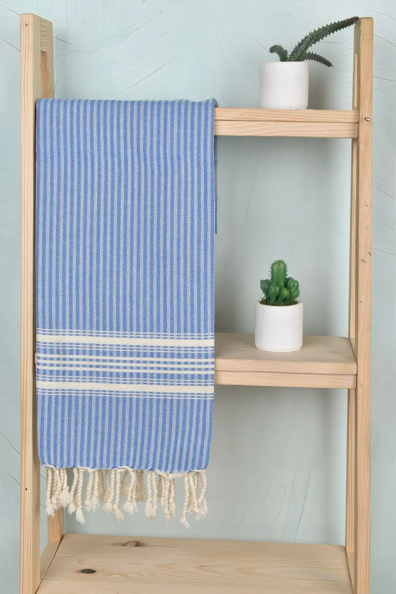 Towel With Name, Absorbent towel, Housewarming Gift, 68x38 Linen Striped Towel, Wedding Shower Gift, Girls Weekend Favors, Turkish bath towel - 8
