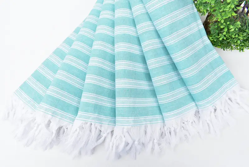 Boyfriend Christmas Gift, Bulk Order Towel, Bridal Shower Favors, Gym Towel, Fouta towel, 70x40 Cotton Striped Towel, Travel Towel, Peshtemal Towel - 4