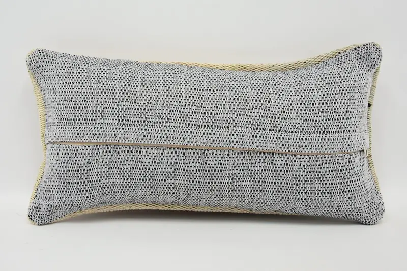 Kilim Pillow, Wholesale Cushion Cover, Cushion Cover, Ethnical Kilim Rug Pillow, Vintage Pillow, 8x16 Beige Pillow, Patio Cushion - 6