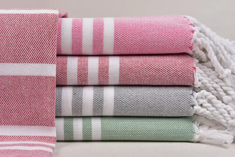 Absorbent towel, Christmas Gift, Bachelorette Towel, 70x40 Cotton Striped Towel, Gift For Him, Bachelor Gifts, Lightweight Turkish towel for beach - 1
