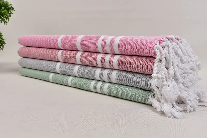 Absorbent towel, Christmas Gift, Bachelorette Towel, 70x40 Cotton Striped Towel, Gift For Him, Bachelor Gifts, Lightweight Turkish towel for beach - 3