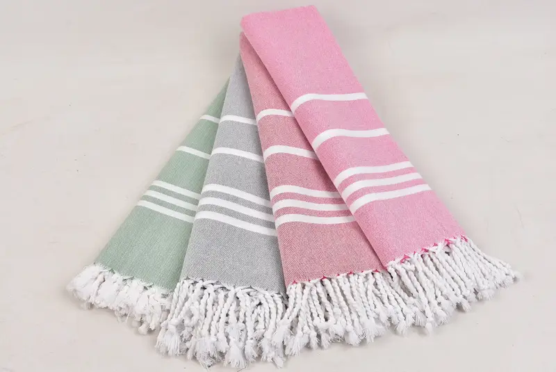 Absorbent towel, Christmas Gift, Bachelorette Towel, 70x40 Cotton Striped Towel, Gift For Him, Bachelor Gifts, Lightweight Turkish towel for beach - 4