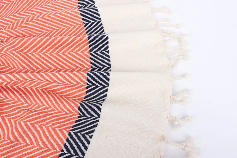 Bridal Shower Gift, Home Decor Gifts, Fringed Turkish peshtemal beach towel USA, Custom Gifts, 84x40 Cotton Striped Towel, Personalized Wedding Gift - 8