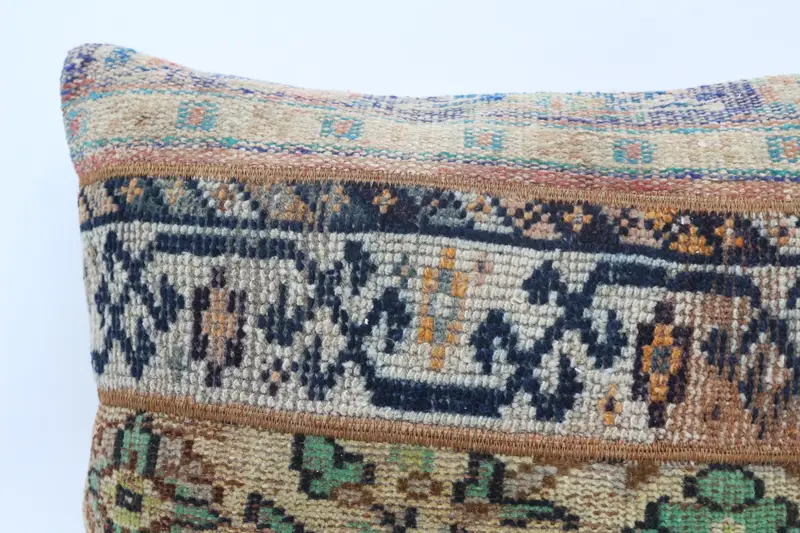 Cushion Case, Pillow for Couch, 28x28 Blue Pillow Sham, Kilim Pillow, Lounge Throw Pillow Case, Vintage Kilim Throw Pillow, Ikat Cushion - 2