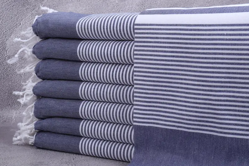 Organic Turkish towel, Turkish bath towel, 70x40 Cotton Striped Towel, Embroidered Turkish Towel, Handmade Gift, Personalize Gift, Peshtemal Towel - 1