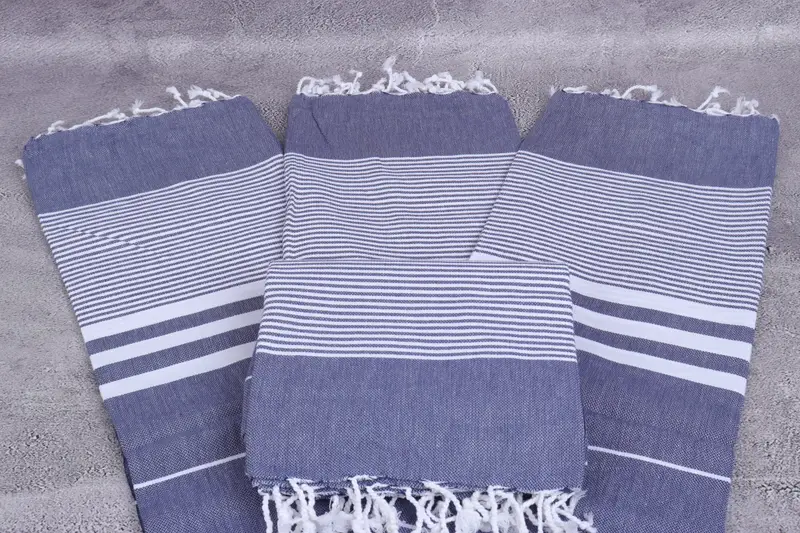 Organic Turkish towel, Turkish bath towel, 70x40 Cotton Striped Towel, Embroidered Turkish Towel, Handmade Gift, Personalize Gift, Peshtemal Towel - 4