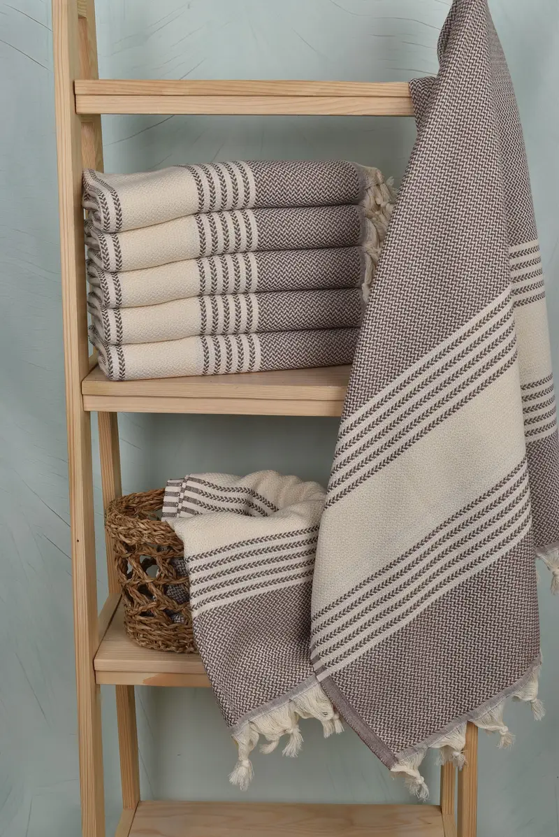 Guest Towel, Personalized Turkish Towel, Girls Weekend Getaways Ideas, 70x40 Cotton Striped Towel, Bridesmaid Gift, Bridesmaid Gifts, Home Gift - 3