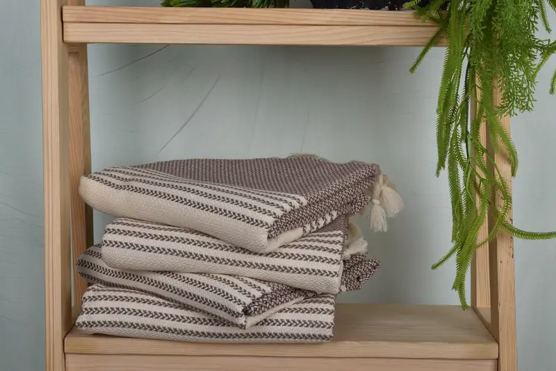 Guest Towel, Personalized Turkish Towel, Girls Weekend Getaways Ideas, 70x40 Cotton Striped Towel, Bridesmaid Gift, Bridesmaid Gifts, Home Gift - 7