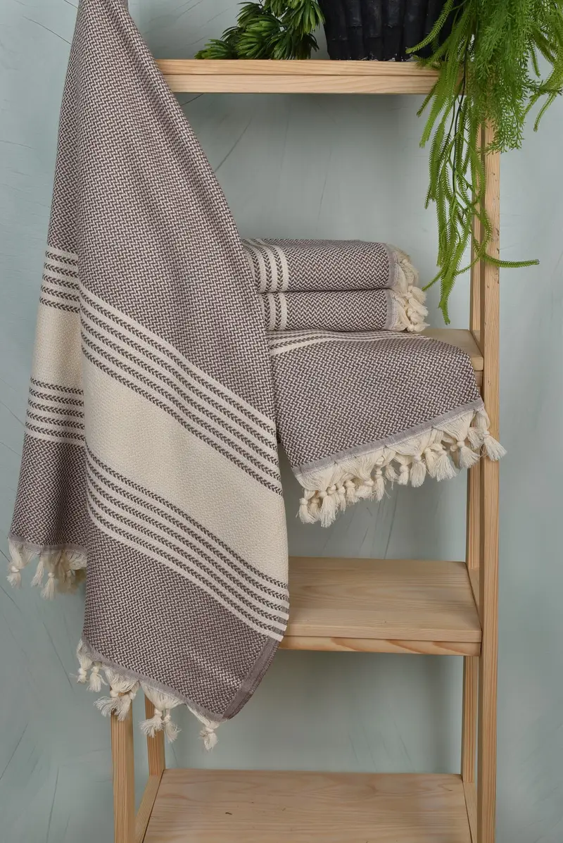 Guest Towel, Personalized Turkish Towel, Girls Weekend Getaways Ideas, 70x40 Cotton Striped Towel, Bridesmaid Gift, Bridesmaid Gifts, Home Gift - 6