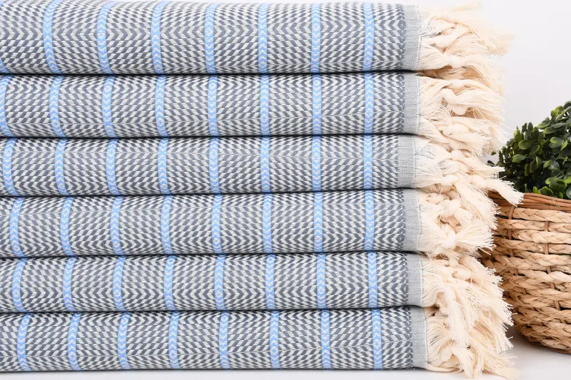 Personalized Bridesmaid Gift, Personalized Towel, Guest Towel, Monogram Turkish Bath Towel, Bachelor Gifts, 70x40 Cotton Striped Towel, Gift For Mom - 2