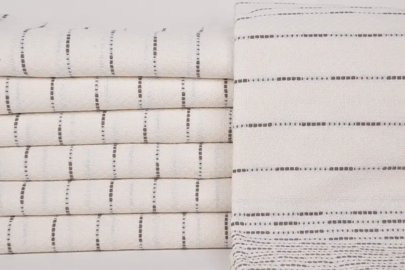 Yoga Towel, Gift For Him, 70x38 Cotton Striped Design Towel, Hammam towel, Travel Towel, Gift For Wedding Day, Absorbent towel, Wedding Gift Ideas - 1