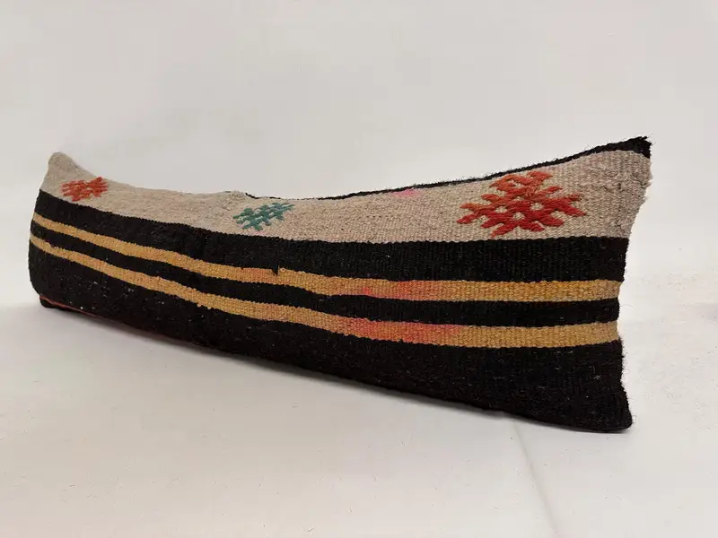 Interior Designer Pillow, Pillow Case, 12x43 Brown Pillow Sham, Home Decor Pillow, Kilim Pillow, Bright Cushion Cover, Anatolian Cushion - 3