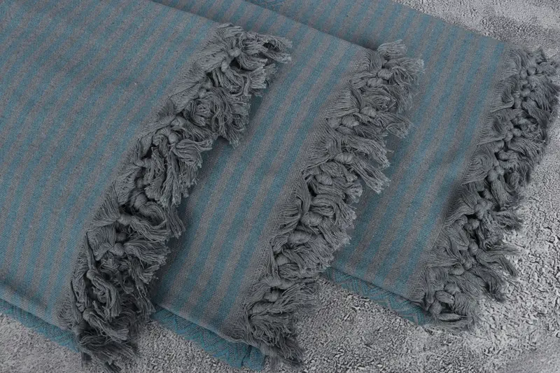 Bridal Shower Gift, 104x80 Cotton Diamond Towel, Turkish Blanket, Beach Wedding Favor, Wedding Gift, Gift For The Home Decor, Woven Throw Blanket - 5