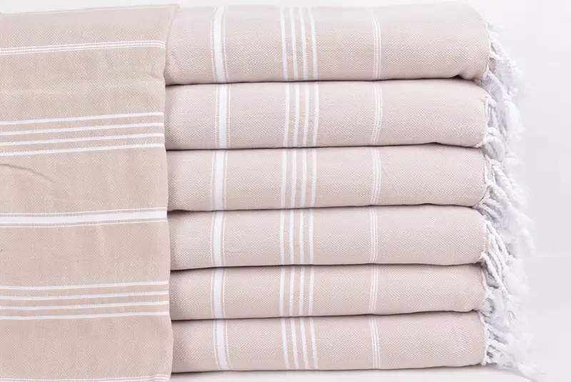 Baby Boy Gift, 88x60 Cotton Striped Towel, Turkish Blanket, Woven Blanket, Organic Beach Blanket, Boho Throw Blankets, Girl Trip Party Favor - 2