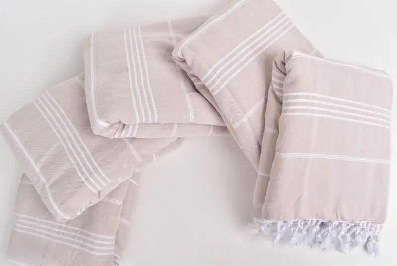 Baby Boy Gift, 88x60 Cotton Striped Towel, Turkish Blanket, Woven Blanket, Organic Beach Blanket, Boho Throw Blankets, Girl Trip Party Favor - 4