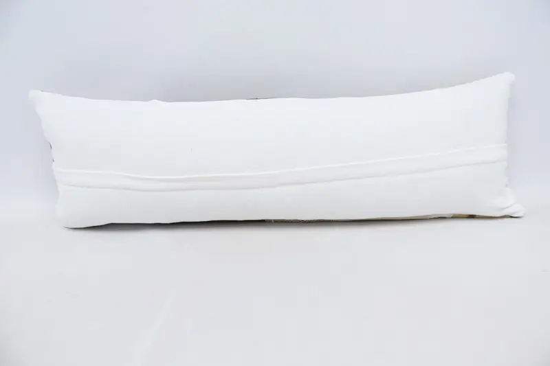 Kilim Pillow, Bolster Cushion Cover, Cushion Cover, Turkish Pillow, 12x36 Beige Pillow Case, Turkish Kilim Pillow, Ethnic Pillow Cover Cushion - 6