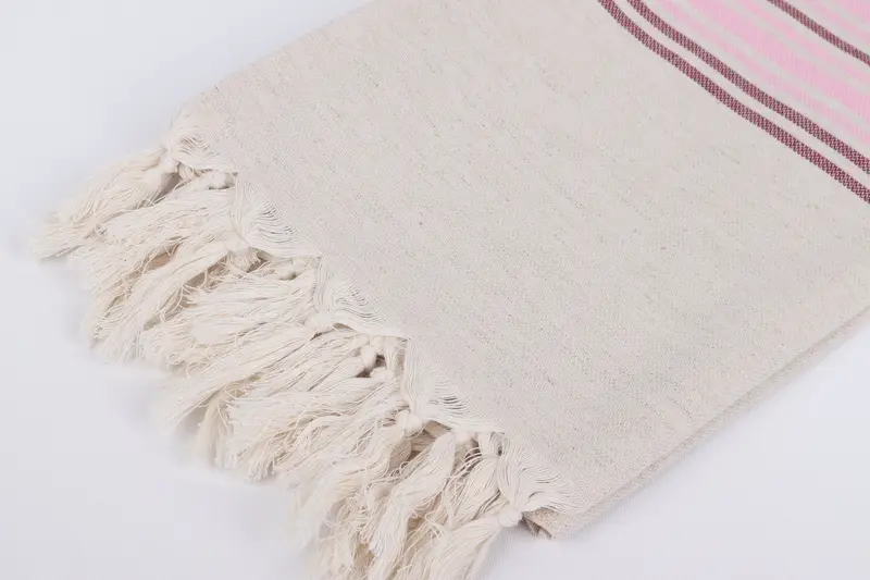Personalized Wedding Gift, Hammam Towel USA, Custom Gift, Personalized Towel Gift, Bridesmaid Gifts, 70x40 Linen Striped Towel, Employee Gifts - 7