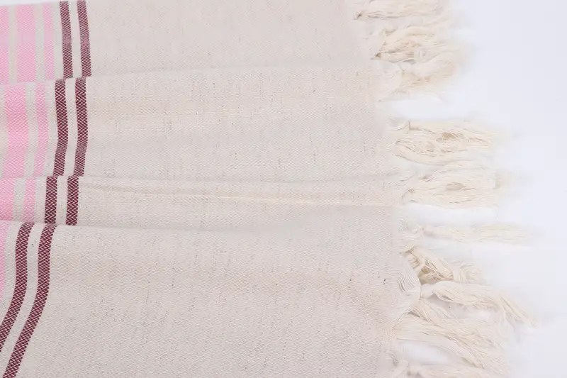 Personalized Wedding Gift, Hammam Towel USA, Custom Gift, Personalized Towel Gift, Bridesmaid Gifts, 70x40 Linen Striped Towel, Employee Gifts - 8