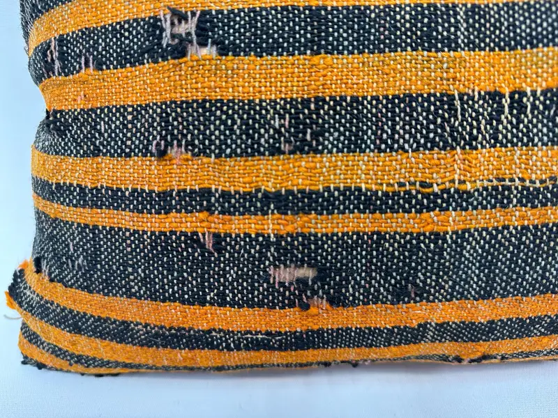Bequemes Wurfkissenbezug, handgefertigtes Kilimkissen, dekorative Kissenkoffer, Kissenbedeckung, Boho -Kissenschein -Abdeckung, 12x20 Orangenkissen, Boho -Kissen - 2
