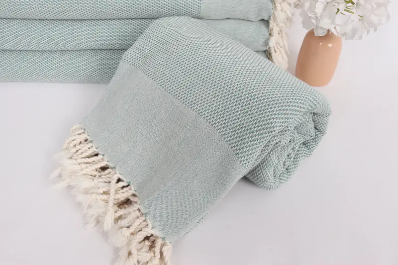 Gift For Wedding Day, 96x80 Cotton Geometric Towel, Throw Blankets, Turkish Bedspread, Monogram Blanket, Boho Throw Blankets, Turkish Blanket - 4