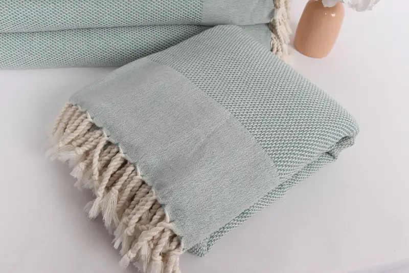 Gift For Wedding Day, 96x80 Cotton Geometric Towel, Throw Blankets, Turkish Bedspread, Monogram Blanket, Boho Throw Blankets, Turkish Blanket - 5