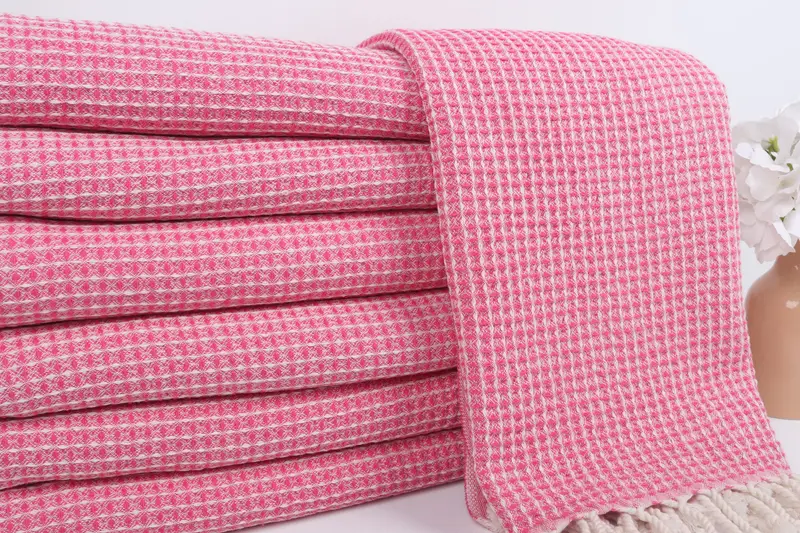 68x36 Cotton Waffle Towel, Bath towel, Authentic Turkish hammam peshtemal, Bridal Shower Gifts, Gift For Her, Custom Beach Towel, Decorative Towel - 2