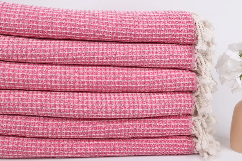 68x36 Cotton Waffle Towel, Bath towel, Authentic Turkish hammam peshtemal, Bridal Shower Gifts, Gift For Her, Custom Beach Towel, Decorative Towel - 3