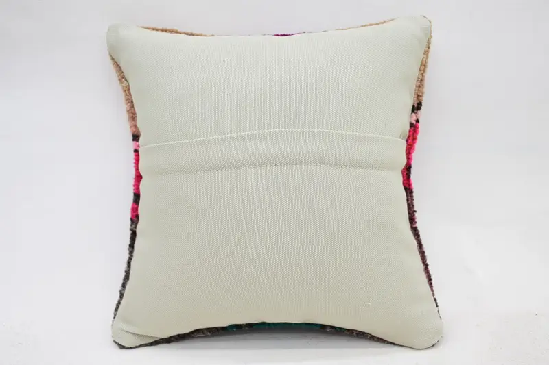 Pillow for Sofa, Vintage Pillow, Bright Cushion Cover, Vintage Kilim Throw Pillow, Natural Cushion Case, Pillow, 12x12 Pink Cushion Case - 6