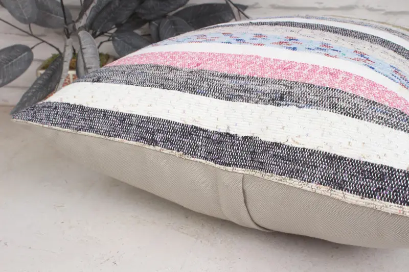 Handmade Kilim Cushion, Antique Pillows, 20x20 Pink Pillow Cover, Vintage Kilim Pillow, Pillow Case, Sofa Bolster Cushion Cover - 7