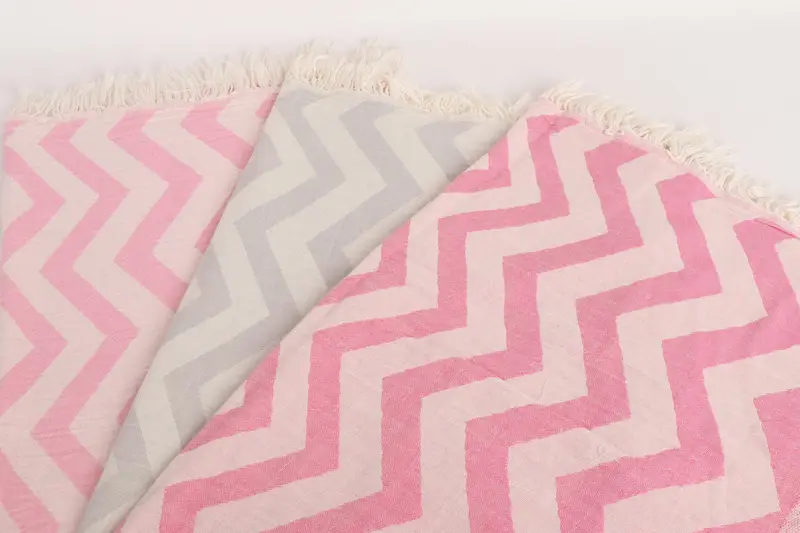 Monogram Kitchen Towel, House Warming Gift, Summer Towel, Personalized Gifts, Personalized Dish Towel, Guest Towel, 40x24 Cotton Zigzag Design Towel - 6