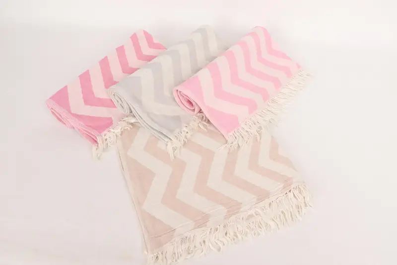 Monogram Kitchen Towel, House Warming Gift, Summer Towel, Personalized Gifts, Personalized Dish Towel, Guest Towel, 40x24 Cotton Zigzag Design Towel - 4